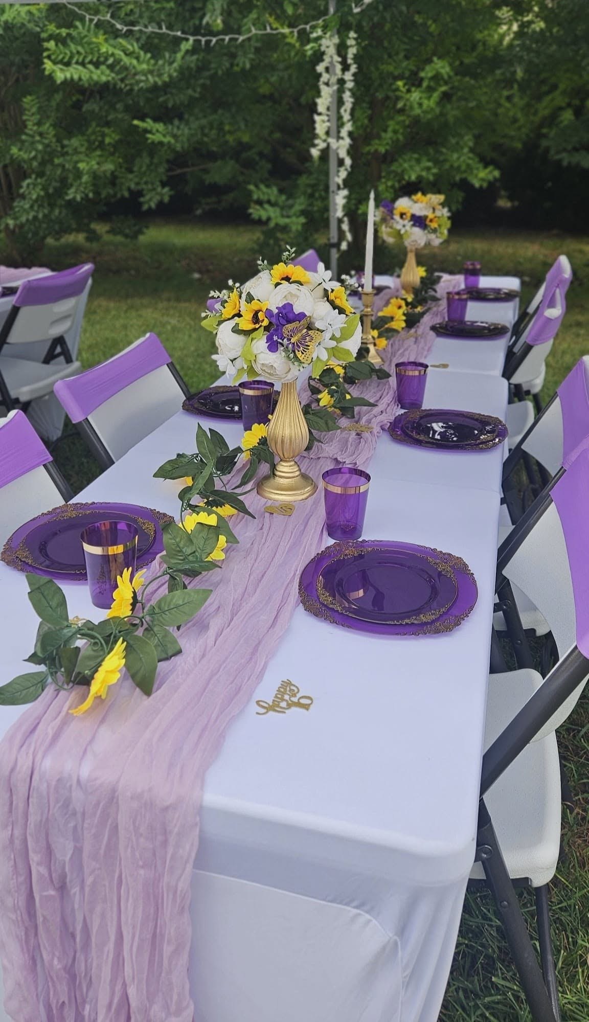 Purple & Sunflower Sweet 16 — photo 3
